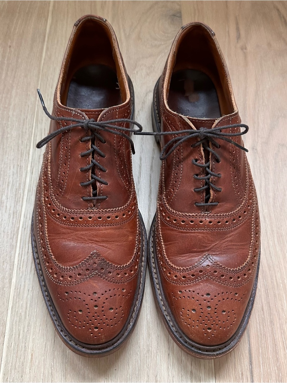 Allen Edmonds McTavish Brown Leather Wingtip Oxfords